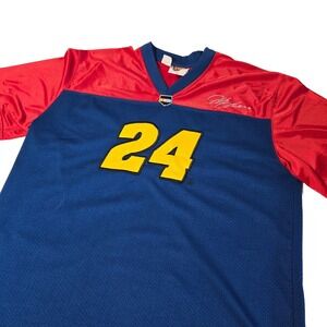 Jeff Gordon Shirt Mens Large Winners Circle Nascar Dupont Racing Satin Race